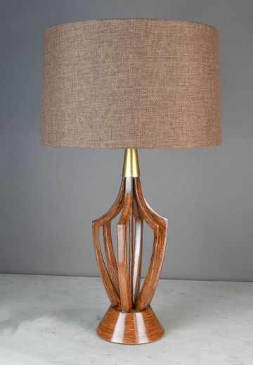Wooden Mid Century Modern Table Lamp