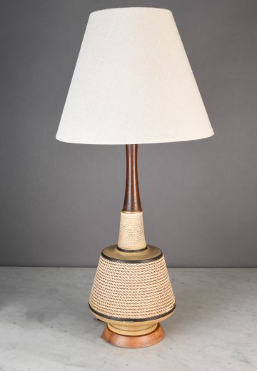 Mid Century Rope Table Lamp