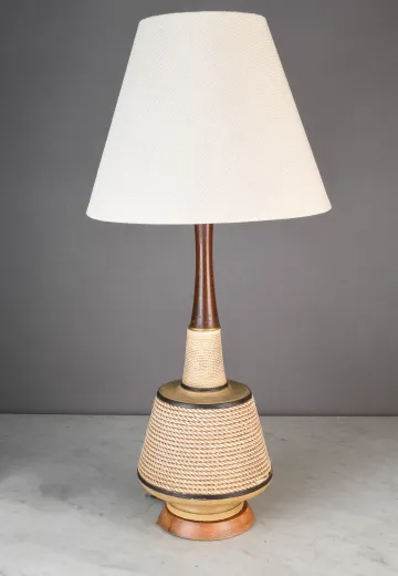 Mid Century Rope Table Lamp
