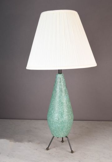 Green Three Leg Table Lamp