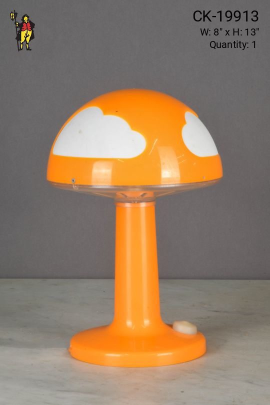 Orange Plastic Cloud Table Lamp