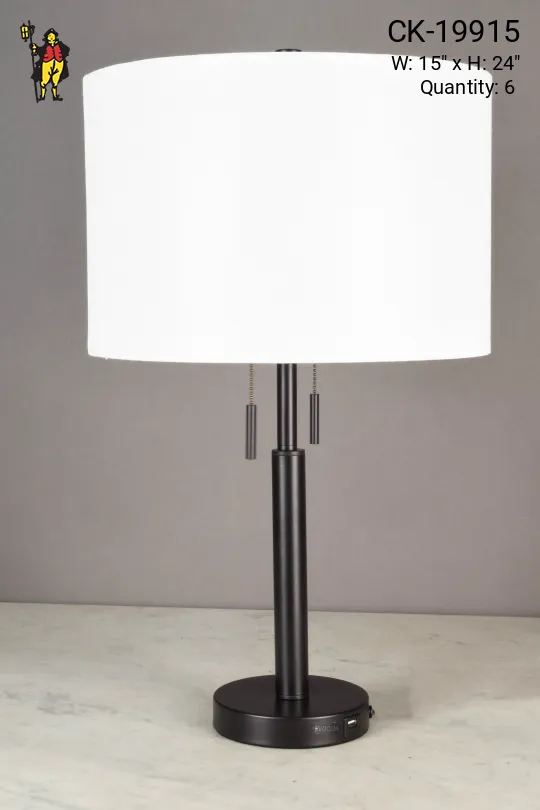 Black Modern Table Lamp