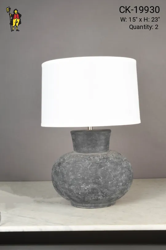 Stone Look Ceramic Table Lamp