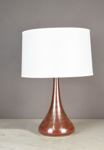 Painted Red Modern Ceramic Table Lamp