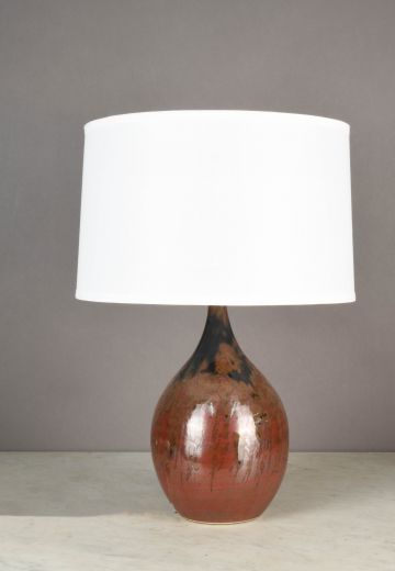 Black & Earth Tone Ceramic Table Lamp (S)