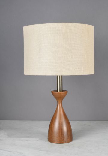 Wooden Mid Century Table Lamp