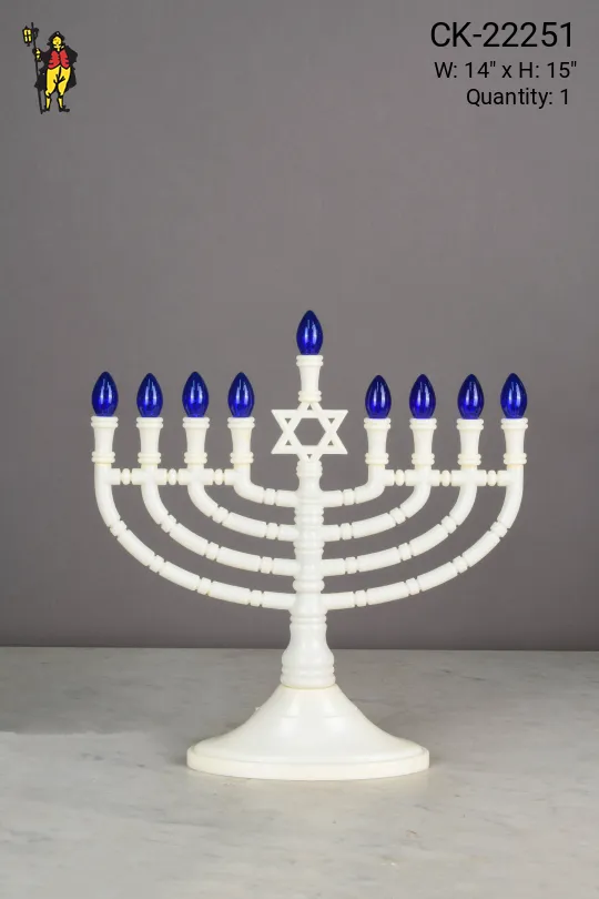 White Menorah