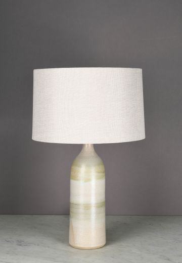 Green Earth Tone Ceramic Table Lamp