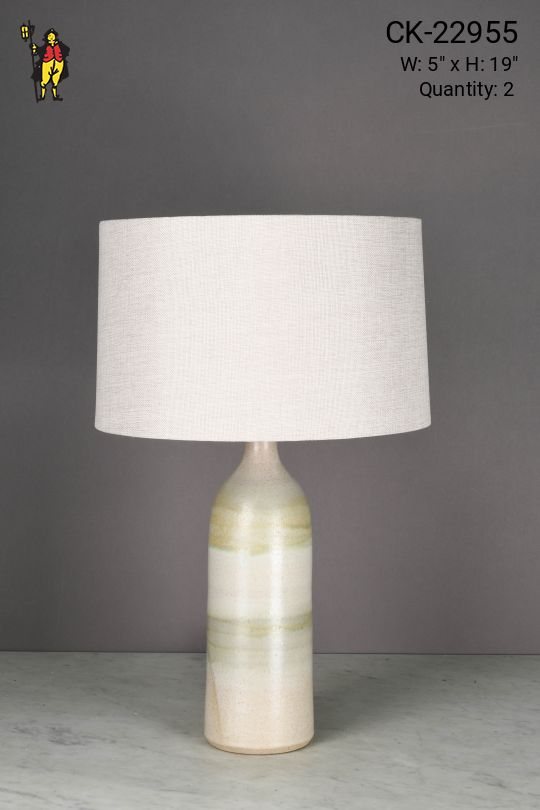 Green Earth Tone Ceramic Table Lamp