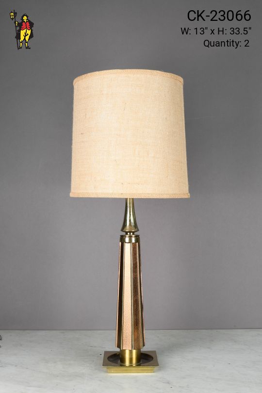 Mid Century Multi Finish Table Lamp