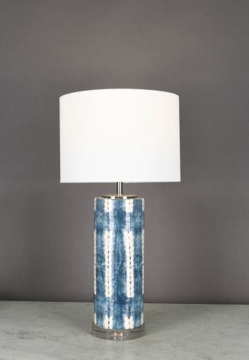 Blue Abstract Table Lamp