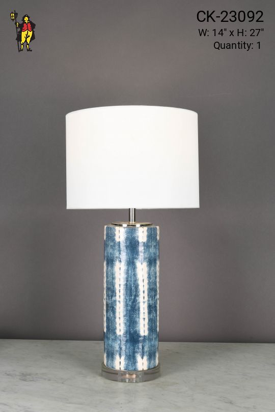 Blue Abstract Table Lamp