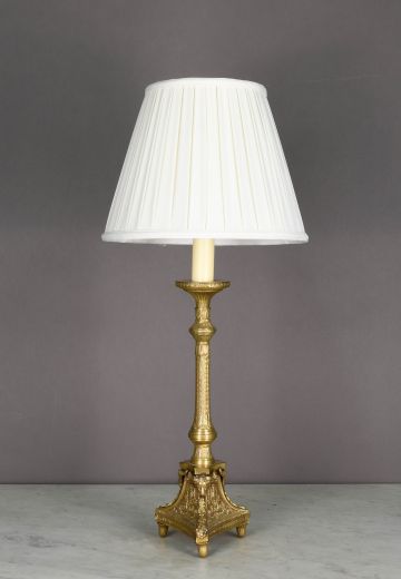 Ornate Single Candle Table Lamp
