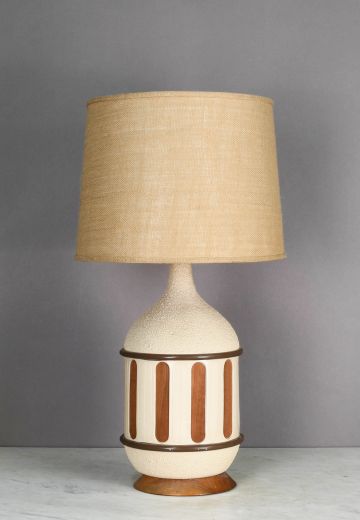 Mid Century Earth Tone Table Lamp