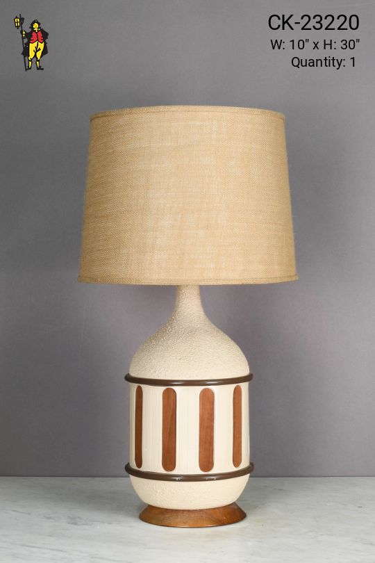 Mid Century Earth Tone Table Lamp