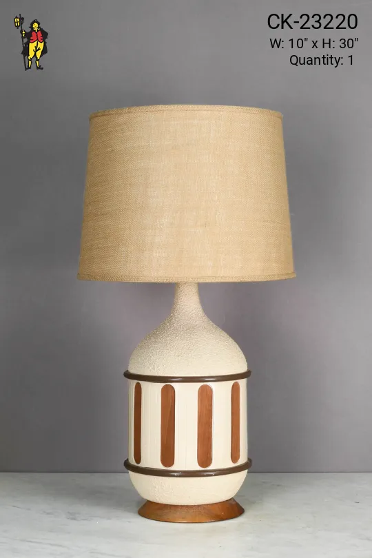 Mid Century Earth Tone Table Lamp