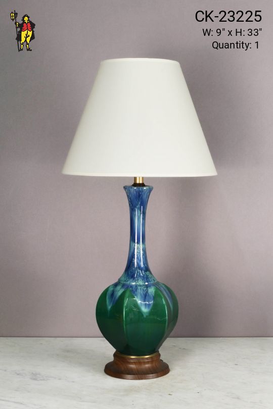 Green & Blue Abstract Table Lamp