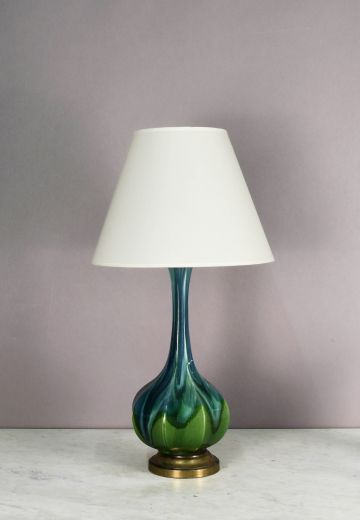 Green & Blue Abstract Table Lamp