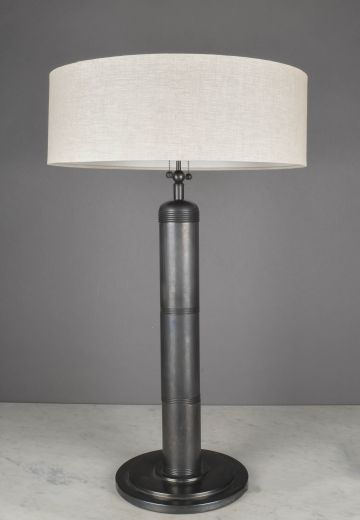 Tall Black Metal Table Lamp