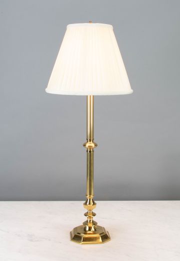Single Brass Candle Table Lamp