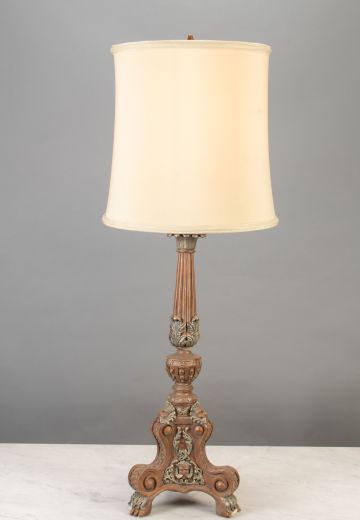Tall Footed Gothic Table Lamp