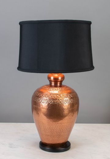 Large Copper Table Lamp