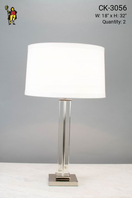 Contemporary Glass Table Lamp