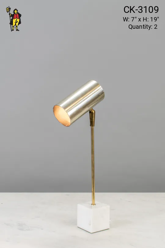 Small Contemporary Desk Lamp w/Marble Base