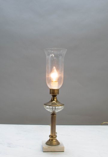 Small Collumn Glass Floor Lamp