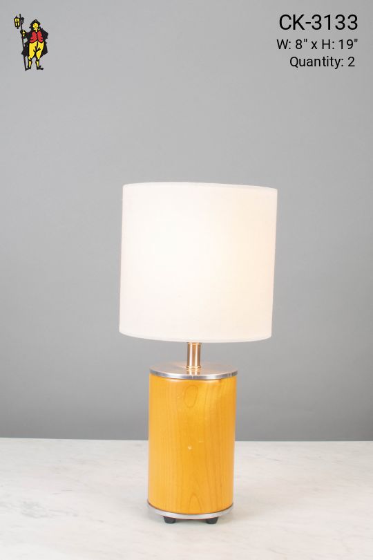 Small Modern Wooden Table Lamp