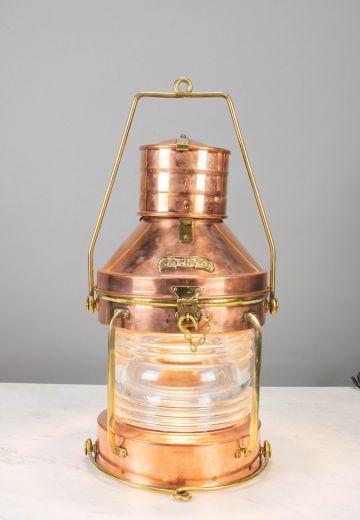 Copper Oversize Lantern Table Lamp
