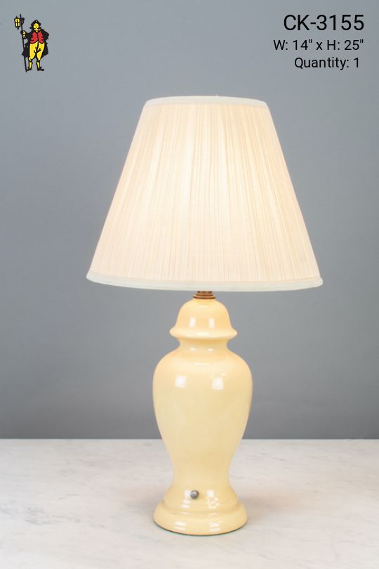 Beige Ceramic Table Lamp