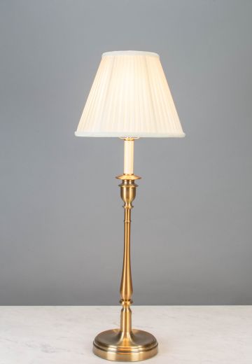 Single Candle Brass Table Lamp