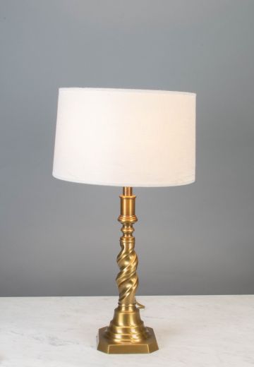 Brass Swirl Table Lamp