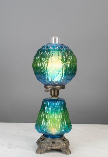 Green & Blue Oil Table Lamp