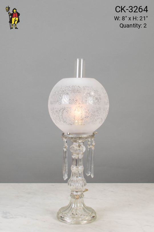 Crystal Oil Table Lamp