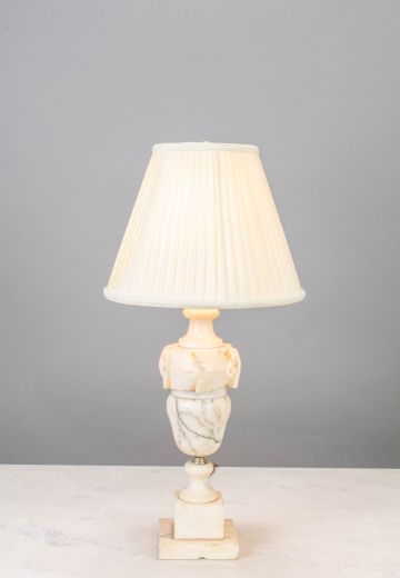Marble Finished Traditional Table Lamp