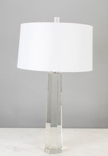 Tall Crystal Table Lamp