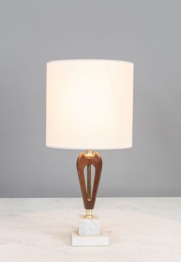 Small Wooden Table Lamp