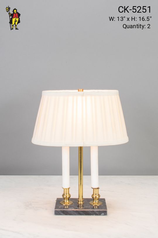 Two Candle Small Table Lamp