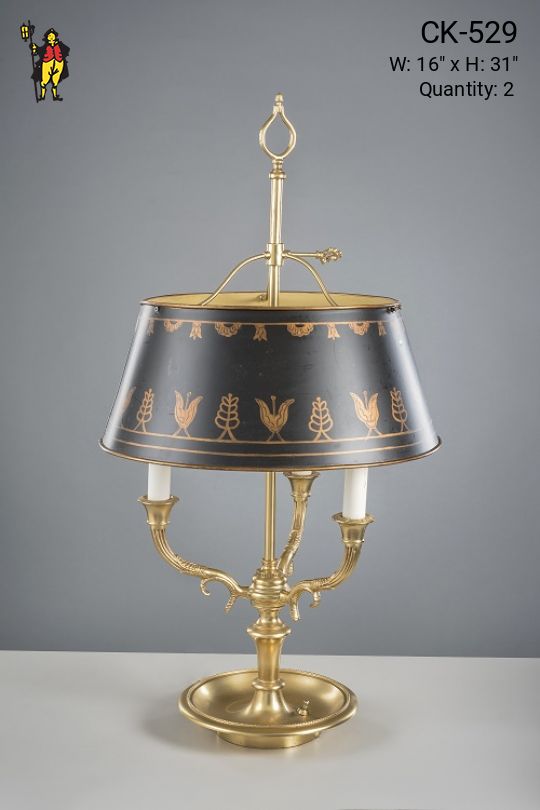 Three Candle Bouliette Table Lamp