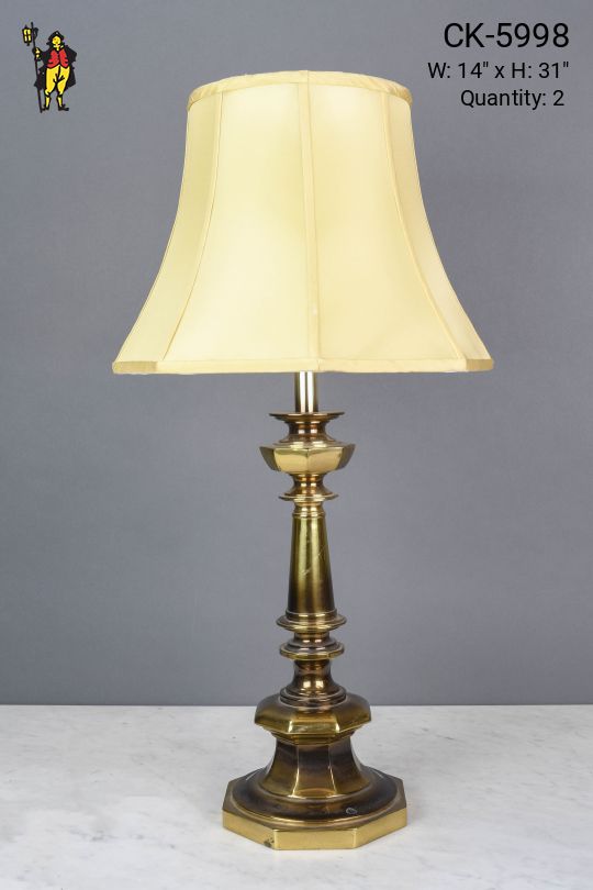 Traditional Polished Brass Table Lamp