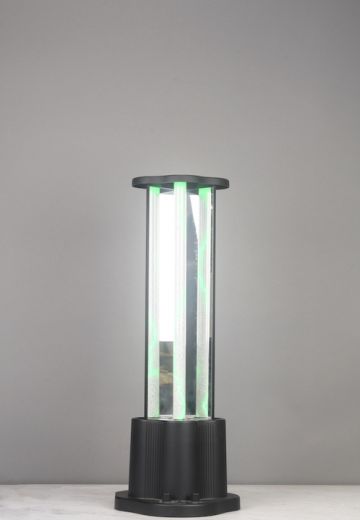 Mirrored Single Multicolored Light Table Lamp