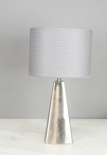 Modern Polished Nickel Table Lamp