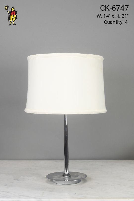 Contemporary Chrome Table Lamp