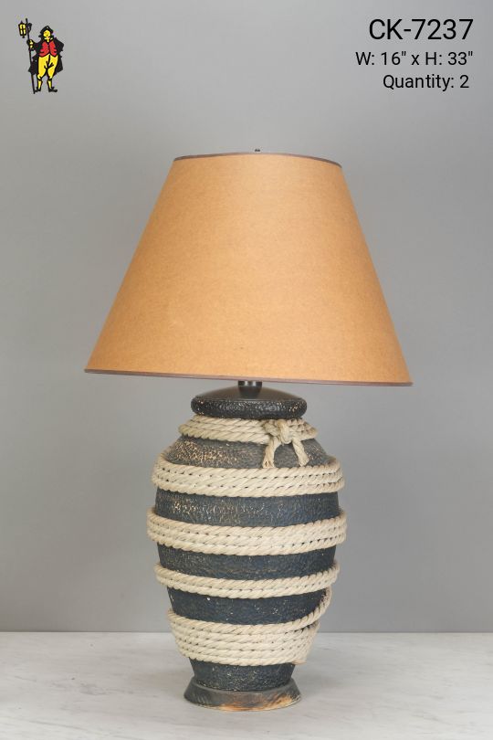 Nautical Rope Ceramic Table Lamp