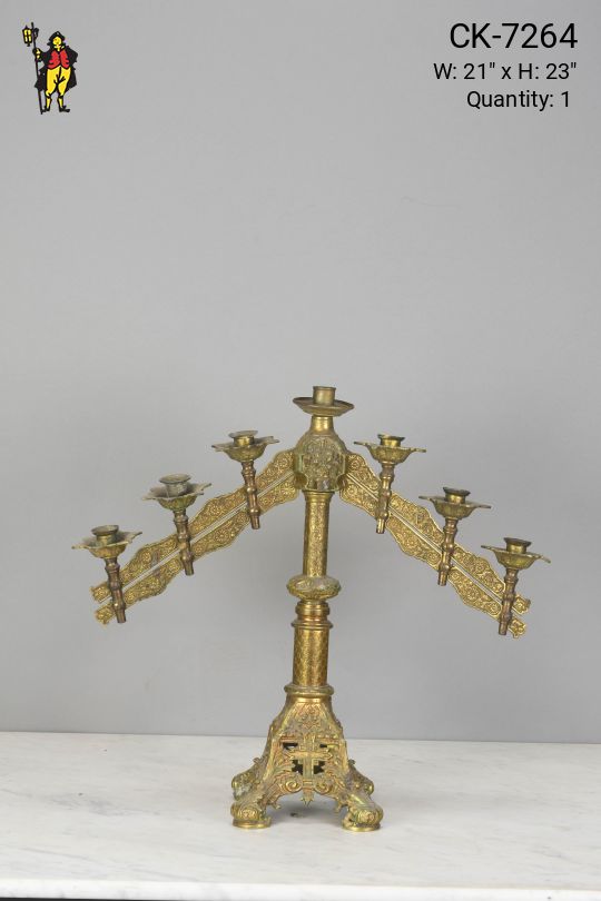 Non Electric Seven Candle Candelabra