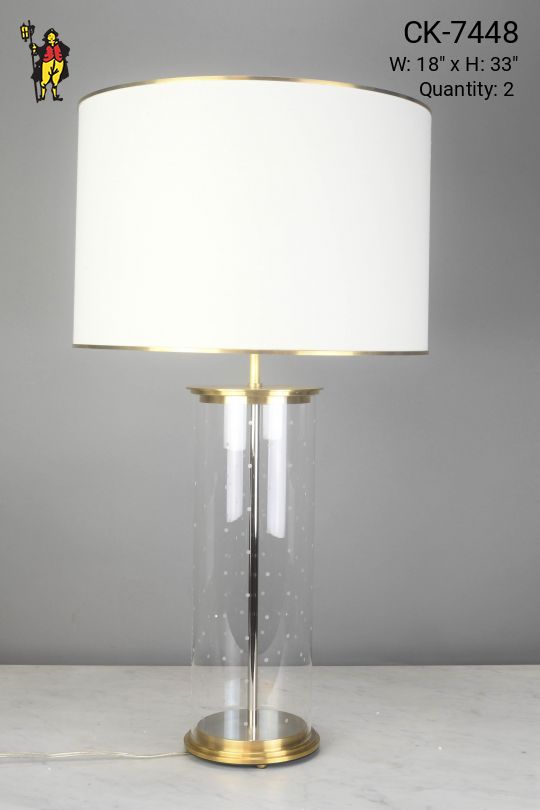 Glass Contemporary Table Lamp