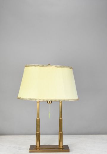 Formal Modern Brass Table Lamp