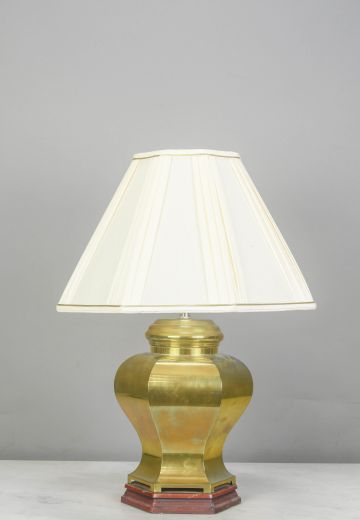 Polished Brass Urn Style Table Lamp